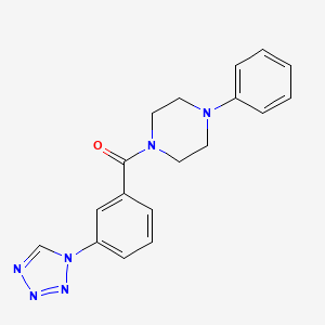 molecular formula C18H18N6O B11309799 1-phenyl-4-[3-(1H-tetrazol-1-yl)benzoyl]piperazine 