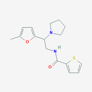 molecular formula C16H20N2O2S B11309805 N-[2-(5-methylfuran-2-yl)-2-(pyrrolidin-1-yl)ethyl]thiophene-2-carboxamide 