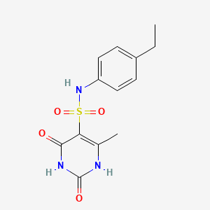 N-(4-ethylphenyl)-2-hydroxy-4-methyl-6-oxo-1,6-dihydropyrimidine-5-sulfonamide