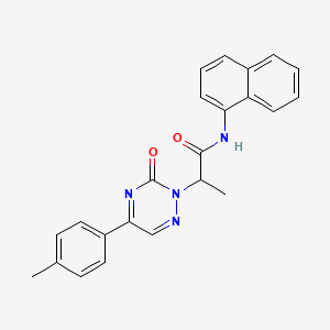 2-[5-(4-methylphenyl)-3-oxo-1,2,4-triazin-2(3H)-yl]-N-(naphthalen-1-yl)propanamide