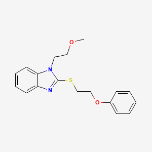 1-(2-methoxyethyl)-2-[(2-phenoxyethyl)sulfanyl]-1H-benzimidazole