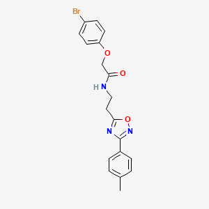 molecular formula C19H18BrN3O3 B11310071 2-(4-bromophenoxy)-N-{2-[3-(4-methylphenyl)-1,2,4-oxadiazol-5-yl]ethyl}acetamide 