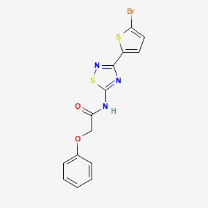 N-[3-(5-bromothiophen-2-yl)-1,2,4-thiadiazol-5-yl]-2-phenoxyacetamide