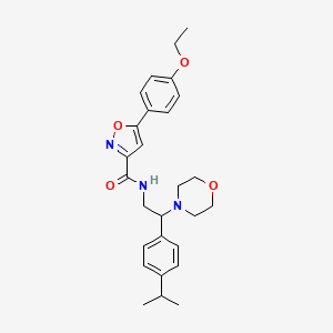 5-(4-Ethoxyphenyl)-N-[2-(morpholin-4-YL)-2-[4-(propan-2-YL)phenyl]ethyl]-1,2-oxazole-3-carboxamide