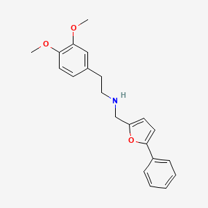 2-(3,4-dimethoxyphenyl)-N-[(5-phenylfuran-2-yl)methyl]ethanamine