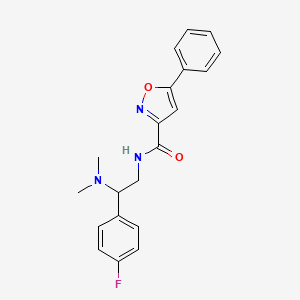 N-[2-(dimethylamino)-2-(4-fluorophenyl)ethyl]-5-phenyl-1,2-oxazole-3-carboxamide