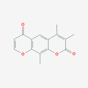 3,4,10-Trimethyl-2H,6H-pyrano[3,2-g]chromene-2,6-dione