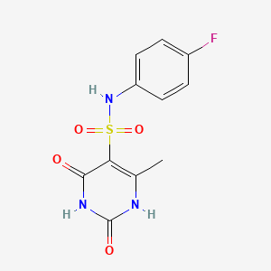 N-(4-fluorophenyl)-2-hydroxy-4-methyl-6-oxo-1,6-dihydropyrimidine-5-sulfonamide