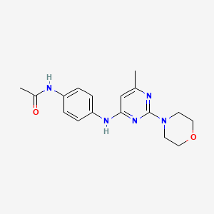 N-(4-((6-methyl-2-morpholinopyrimidin-4-yl)amino)phenyl)acetamide