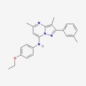 N-(4-ethoxyphenyl)-3,5-dimethyl-2-(3-methylphenyl)pyrazolo[1,5-a]pyrimidin-7-amine