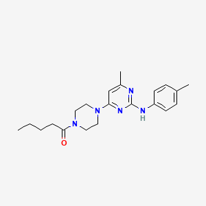 1-(4-(6-Methyl-2-(p-tolylamino)pyrimidin-4-yl)piperazin-1-yl)pentan-1-one