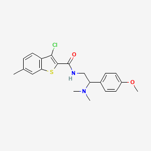 3-chloro-N-[2-(dimethylamino)-2-(4-methoxyphenyl)ethyl]-6-methyl-1-benzothiophene-2-carboxamide