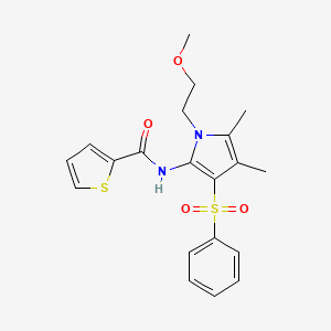 N-[1-(2-methoxyethyl)-4,5-dimethyl-3-(phenylsulfonyl)-1H-pyrrol-2-yl]thiophene-2-carboxamide