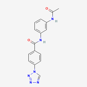 N-[3-(acetylamino)phenyl]-4-(1H-tetrazol-1-yl)benzamide