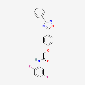 N-(2,5-difluorophenyl)-2-[4-(3-phenyl-1,2,4-oxadiazol-5-yl)phenoxy]acetamide