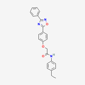 N-(4-ethylphenyl)-2-[4-(3-phenyl-1,2,4-oxadiazol-5-yl)phenoxy]acetamide