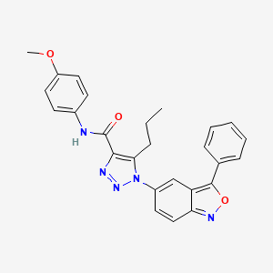 N-(4-methoxyphenyl)-1-(3-phenyl-2,1-benzoxazol-5-yl)-5-propyl-1H-1,2,3-triazole-4-carboxamide