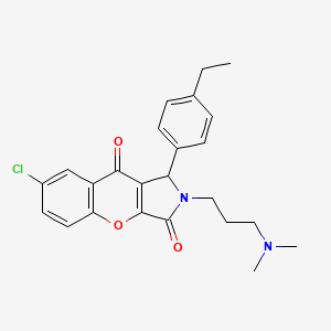 7-Chloro-2-[3-(dimethylamino)propyl]-1-(4-ethylphenyl)-1,2-dihydrochromeno[2,3-c]pyrrole-3,9-dione