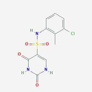 N-(3-chloro-2-methylphenyl)-2-hydroxy-6-oxo-1,6-dihydropyrimidine-5-sulfonamide