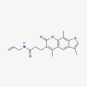 N-(Prop-2-EN-1-YL)-3-{3,5,9-trimethyl-7-oxo-7H-furo[3,2-G]chromen-6-YL}propanamide