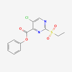 Phenyl 5-chloro-2-(ethylsulfonyl)pyrimidine-4-carboxylate