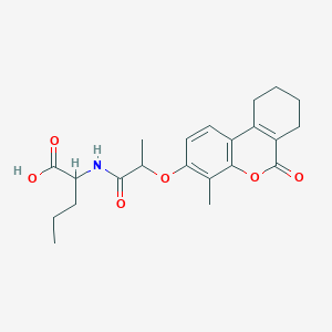 N-{2-[(4-methyl-6-oxo-7,8,9,10-tetrahydro-6H-benzo[c]chromen-3-yl)oxy]propanoyl}norvaline