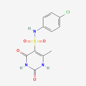 N-(4-chlorophenyl)-2-hydroxy-4-methyl-6-oxo-1,6-dihydropyrimidine-5-sulfonamide