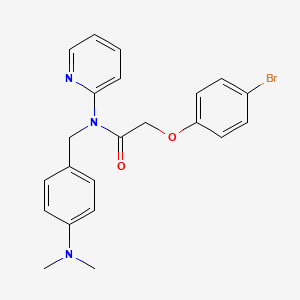 molecular formula C22H22BrN3O2 B11310903 2-(4-bromophenoxy)-N-[4-(dimethylamino)benzyl]-N-(pyridin-2-yl)acetamide 