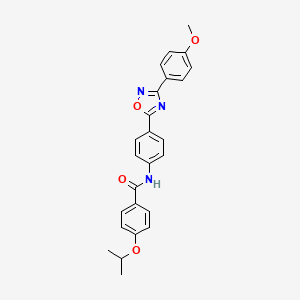 N-{4-[3-(4-methoxyphenyl)-1,2,4-oxadiazol-5-yl]phenyl}-4-(propan-2-yloxy)benzamide