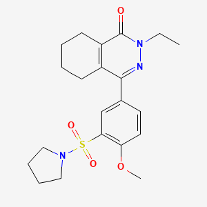 2-ethyl-4-[4-methoxy-3-(pyrrolidin-1-ylsulfonyl)phenyl]-5,6,7,8-tetrahydrophthalazin-1(2H)-one