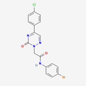 N-(4-bromophenyl)-2-[5-(4-chlorophenyl)-3-oxo-1,2,4-triazin-2(3H)-yl]acetamide