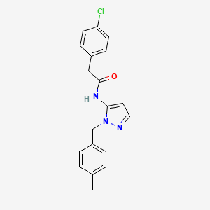 2-(4-chlorophenyl)-N-[1-(4-methylbenzyl)-1H-pyrazol-5-yl]acetamide