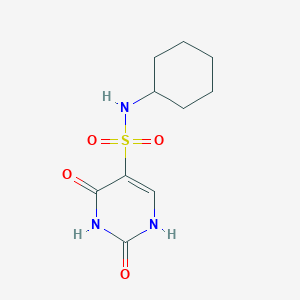 molecular formula C10H15N3O4S B11310949 N-cyclohexyl-2-hydroxy-6-oxo-1,6-dihydropyrimidine-5-sulfonamide 