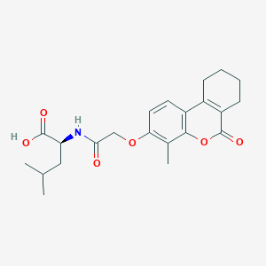 N-{[(4-methyl-6-oxo-7,8,9,10-tetrahydro-6H-benzo[c]chromen-3-yl)oxy]acetyl}-L-leucine