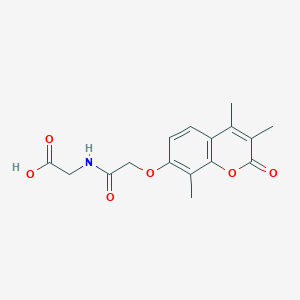 N-{[(3,4,8-trimethyl-2-oxo-2H-chromen-7-yl)oxy]acetyl}glycine