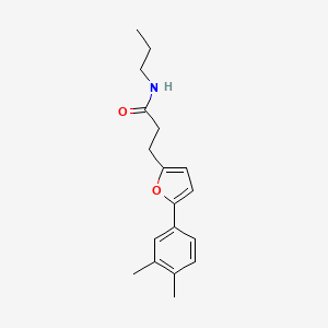 3-[5-(3,4-dimethylphenyl)furan-2-yl]-N-propylpropanamide