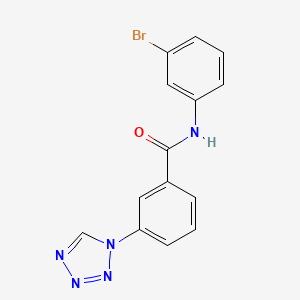 N-(3-bromophenyl)-3-(1H-tetrazol-1-yl)benzamide