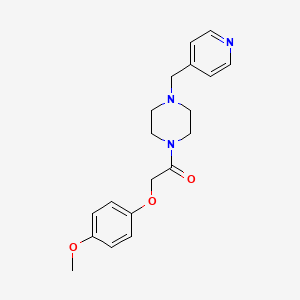 2-(4-Methoxyphenoxy)-1-[4-(pyridin-4-ylmethyl)piperazin-1-yl]ethanone