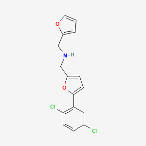 1-[5-(2,5-dichlorophenyl)furan-2-yl]-N-(furan-2-ylmethyl)methanamine