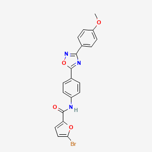 5-bromo-N-{4-[3-(4-methoxyphenyl)-1,2,4-oxadiazol-5-yl]phenyl}furan-2-carboxamide