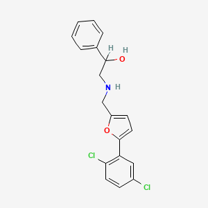 2-({[5-(2,5-Dichlorophenyl)-2-furyl]methyl}amino)-1-phenylethanol