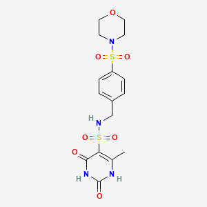 2-hydroxy-4-methyl-N-[4-(morpholin-4-ylsulfonyl)benzyl]-6-oxo-1,6-dihydropyrimidine-5-sulfonamide