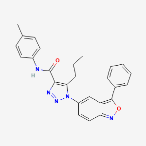 N-(4-methylphenyl)-1-(3-phenyl-2,1-benzoxazol-5-yl)-5-propyl-1H-1,2,3-triazole-4-carboxamide