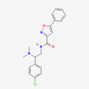 N-[2-(4-chlorophenyl)-2-(dimethylamino)ethyl]-5-phenyl-1,2-oxazole-3-carboxamide