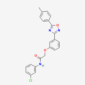 N-(3-chlorophenyl)-2-{3-[5-(4-methylphenyl)-1,2,4-oxadiazol-3-yl]phenoxy}acetamide