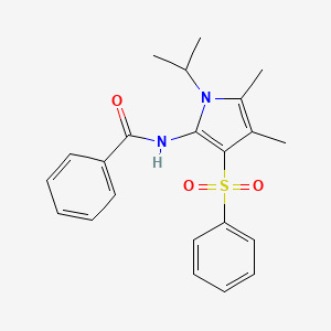 N-[4,5-dimethyl-3-(phenylsulfonyl)-1-(propan-2-yl)-1H-pyrrol-2-yl]benzamide