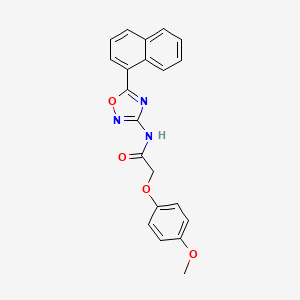 2-(4-methoxyphenoxy)-N-[5-(naphthalen-1-yl)-1,2,4-oxadiazol-3-yl]acetamide