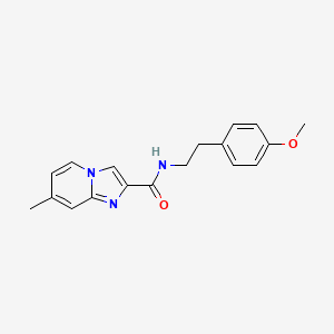 molecular formula C18H19N3O2 B11311221 N-[2-(4-methoxyphenyl)ethyl]-7-methylimidazo[1,2-a]pyridine-2-carboxamide 