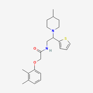 2-(2,3-dimethylphenoxy)-N-[2-(4-methylpiperidin-1-yl)-2-(thiophen-2-yl)ethyl]acetamide