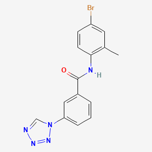 N-(4-bromo-2-methylphenyl)-3-(1H-tetrazol-1-yl)benzamide